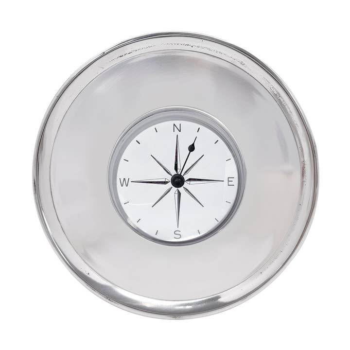 Signature Compass Engravable Clock- Mariposa - Gaines Jewelers