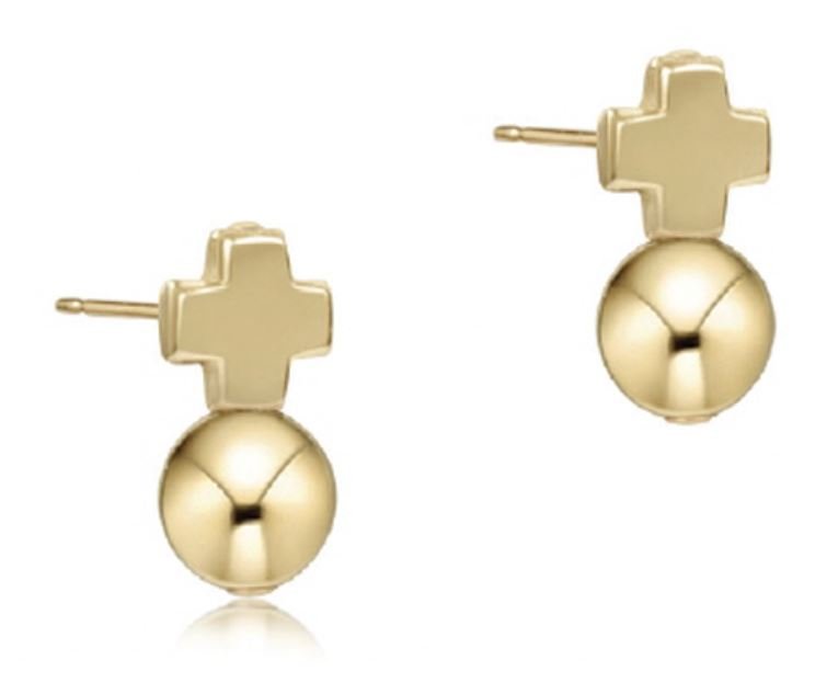 Signature Cross Gold Stud - Classic Gold - Gaines Jewelers