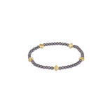 Signature Cross Small 3mm Pearl Dark Grey Bracelet - Enewton - Gaines Jewelers