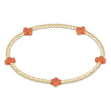 Signature Cross Small Gold Bracelet 2mm - Coral - Enewton - Gaines Jewelers