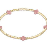Signature Cross Small Gold Pattern 2mm Bracelet - enewton - Gaines Jewelers