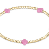 Signature Cross Small Gold Pattern 2mm Bright Pink - enewton - Gaines Jewelers