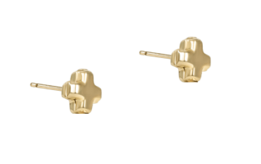Signature Cross Small Gold Stud - Gold - enewton - Gaines Jewelers