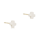Signature Cross Small Stud - Off - White - enewton - Gaines Jewelers