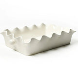 Signature White 14 Ruffle Casserole - Coton Colors - Gaines Jewelers