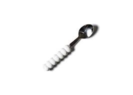 Signature White Knob Serving Spoon - Gaines Jewelers