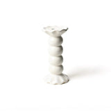 Signature White Medium Ruffle Knobbed Candle Holder - Gaines Jewelers