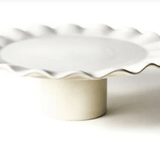 Signature White Ruffle 11" Cake Stand - Coton Colors - Gaines Jewelers