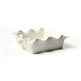 Signature White Square Ruffle Casserole - Coton Colors - Gaines Jewelers