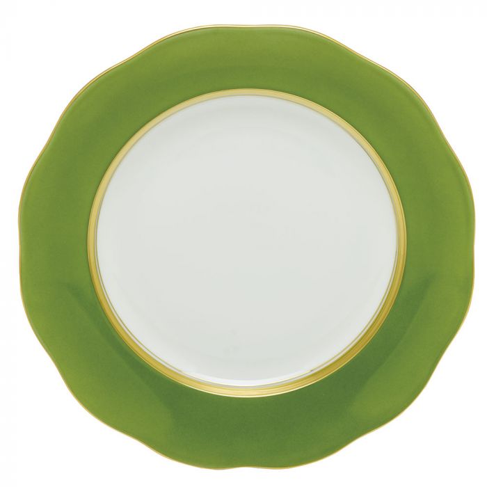 Silk Ribbon Fern Dessert Plate - Herend - Gaines Jewelers