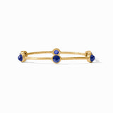 Silver Milano Luxe Bangle - Iridescent Sapphire Blue - M - Julie Vos - Gaines Jewelers