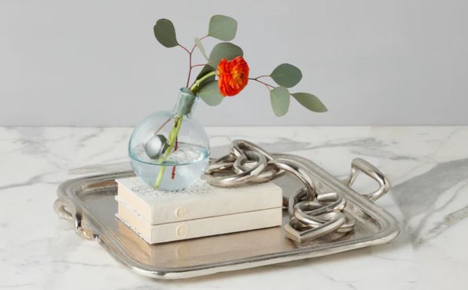 Silver Square Hotel Tray , Large - Etu Home - Gaines Jewelers