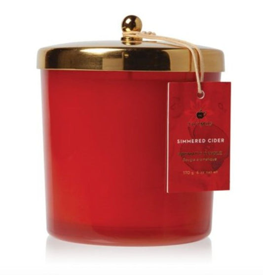 Simmered Cider Poured Candle Harvest Red - Thymes - Gaines Jewelers