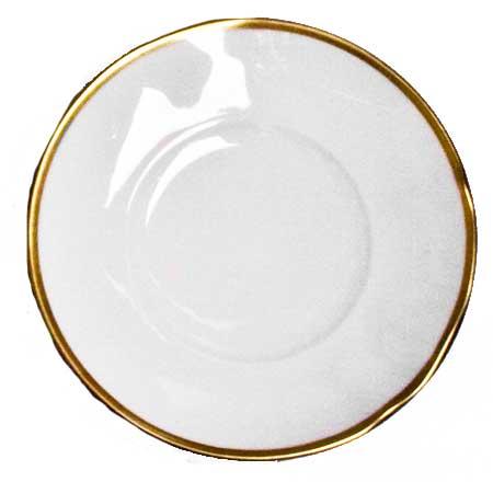 Simply Elegant Gold Bread & Butter Plate - Gaines Jewelers