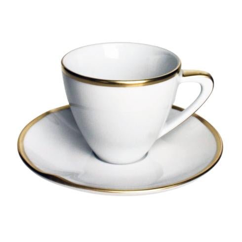 Simply Elegant Gold Espresso Cup & Saucer - Gaines Jewelers