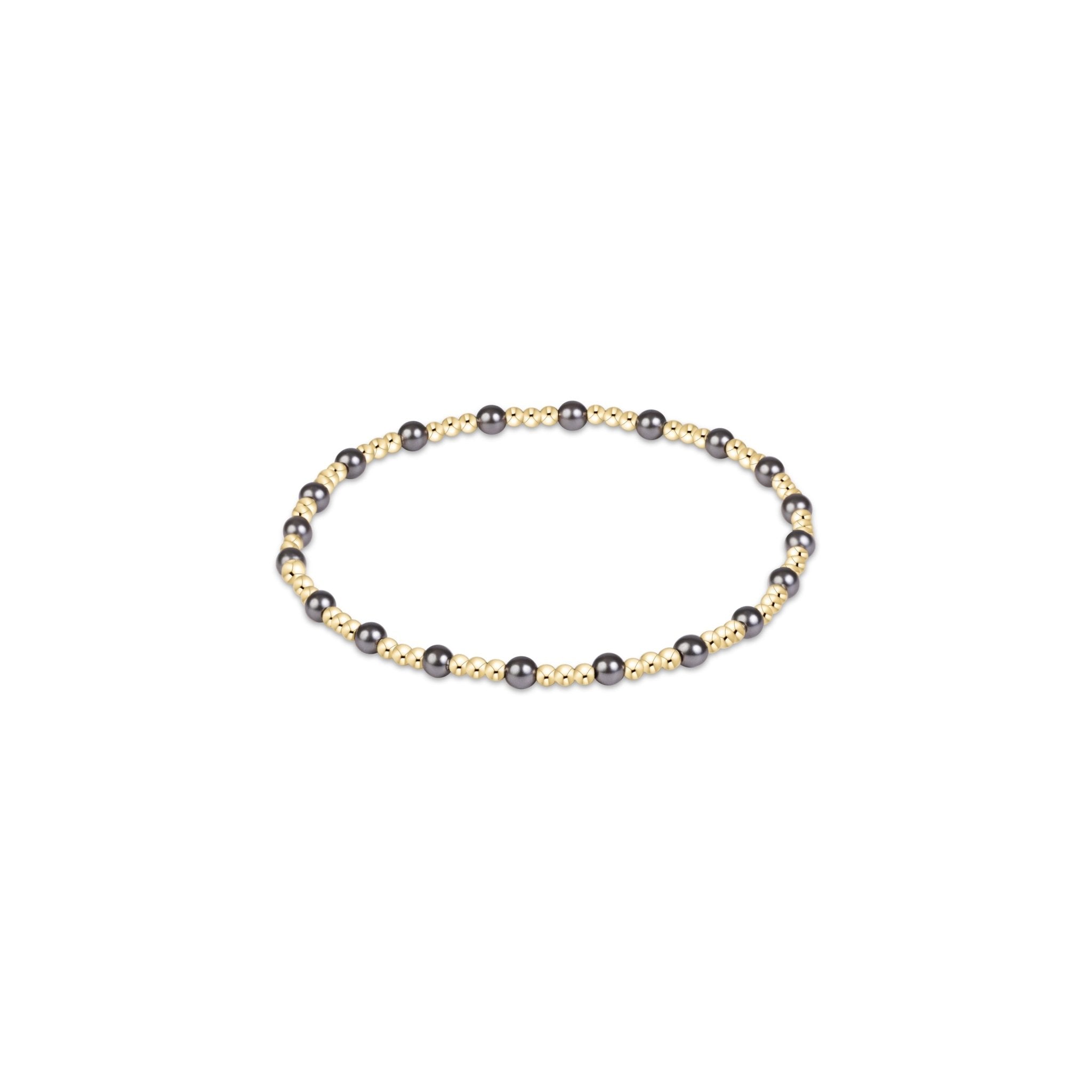 Sincerity Pearl Dark Grey 3mm Bracelet - Enewton - Gaines Jewelers