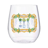 Sip Hip Hooray - Oranges Topiary Jar 14oz Stemless Tossware - Gaines Jewelers