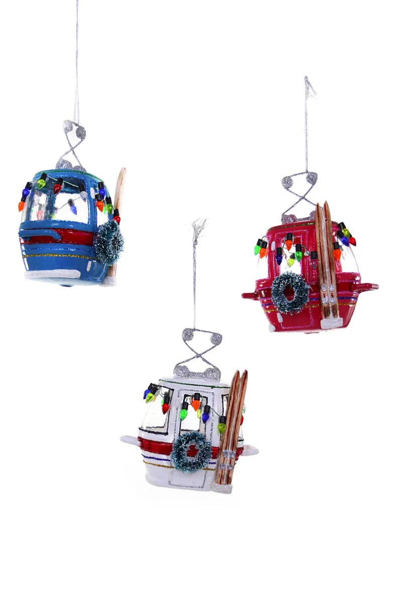 Ski Slope Gondola Ornament - Assorted - Cody Foster & Co - Gaines Jewelers