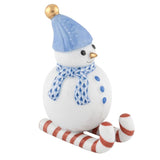 Skiing Snowman - Sapphire - Herend - Gaines Jewelers