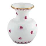 **Small Heart Vase - White - Herend - Gaines Jewelers