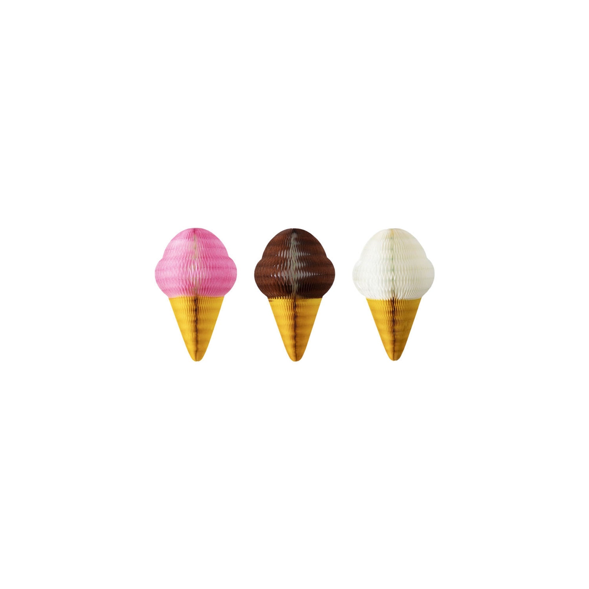 Small Ice Cream Cones Set of 3 - Hester & Cook - Gaines Jewelers