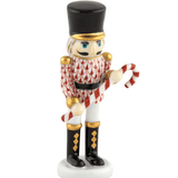 Small Nutcracker with Candy Cane with Rust - Herend - Gaines Jewelers