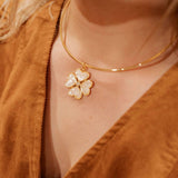 Small Poppy Collar Necklace - 18k Gold Plated - Lisi Lerch - Gaines Jewelers