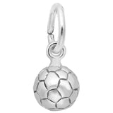 Soccer Ball Sterling Silver Charm - Rembrandt - Gaines Jewelers