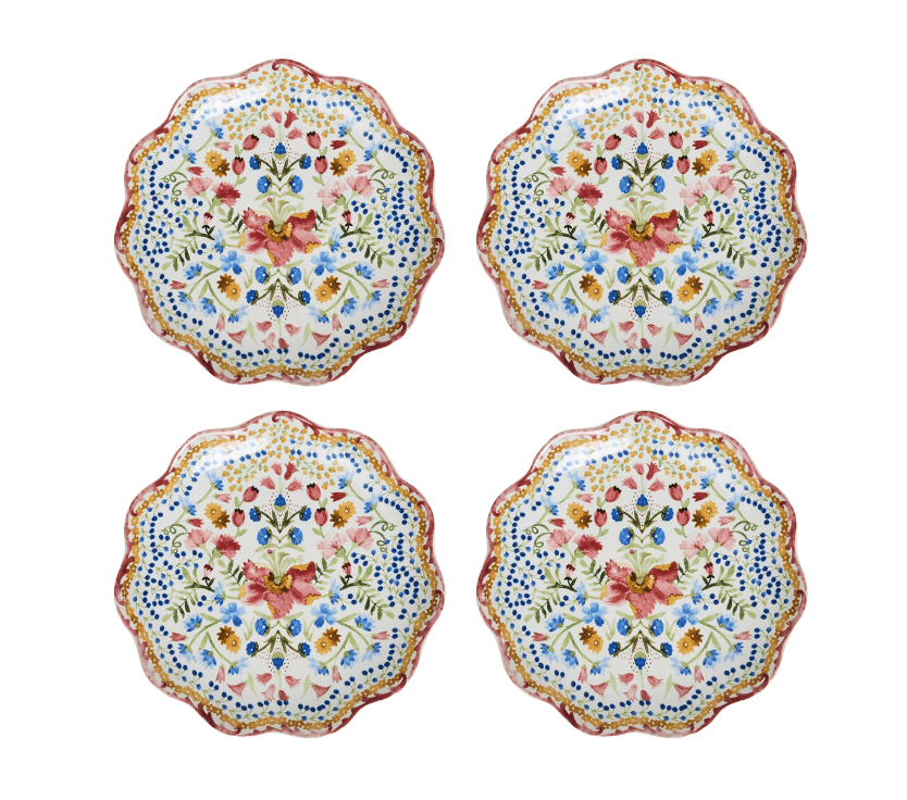 Sofia Side/ Cocktail Plate Set/4 - Multi - Juliska - Gaines Jewelers