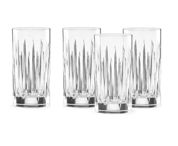 Soho Crystal Iced Beverage Glasses - Set Of 4 - Reed & Barton - Gaines Jewelers
