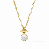 Solara Solitaire Necklace - Iridescent Clear Crystal - Julie Vos - Gaines Jewelers