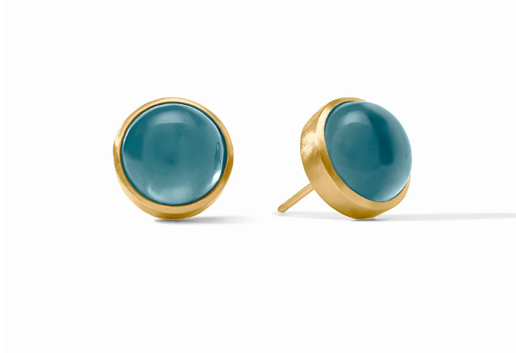 Solara Stone Stud - Iridescent Montana Blue - Julie Vos - Gaines Jewelers