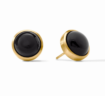 Solara Stone Stud - Obsidian Black - Julie Vos - Gaines Jewelers