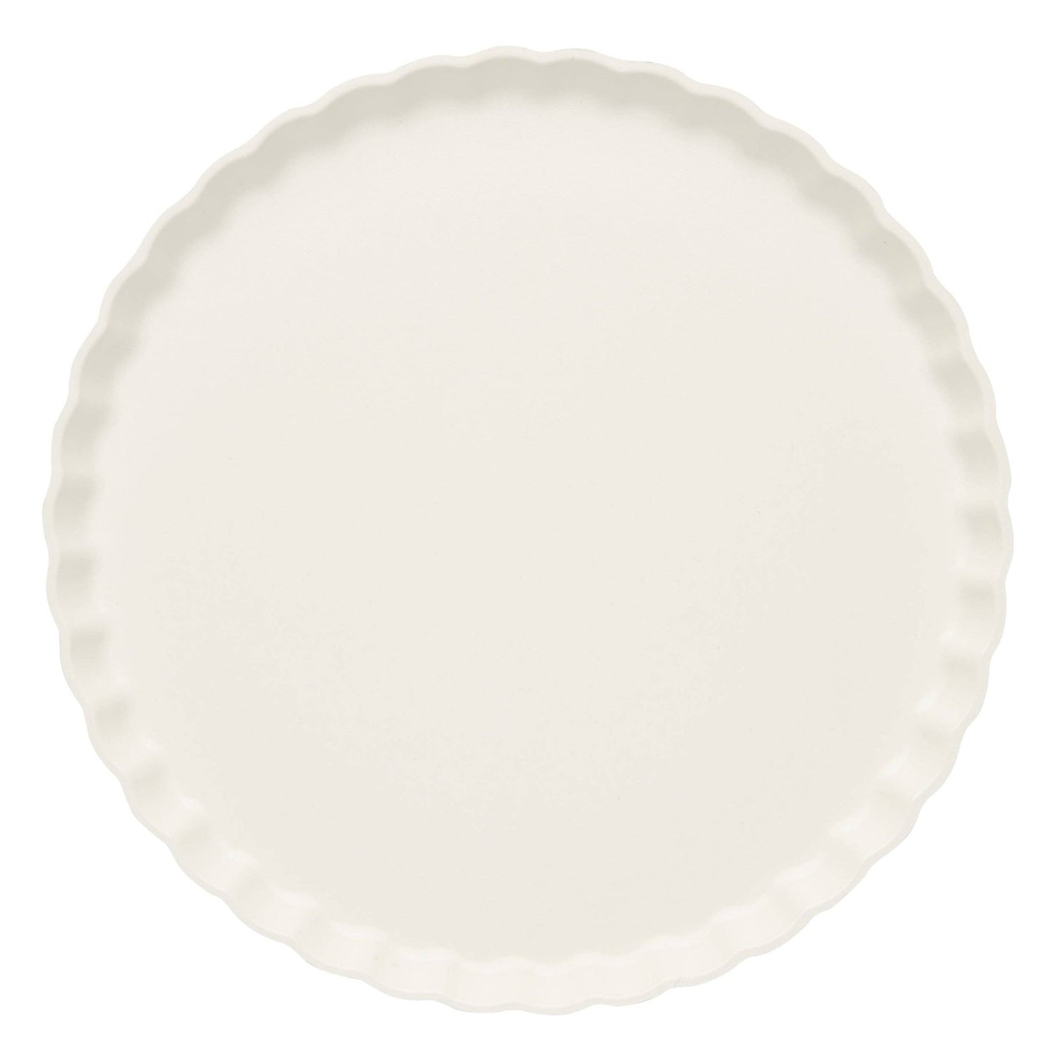 Sophistiplate - Simply Eco Compostable Bamboo Pleated Dinner Plate White/8pkg - Gaines Jewelers