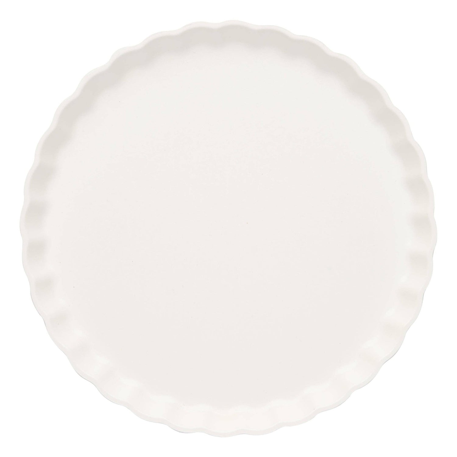 Sophistiplate - Simply Eco Compostable Bamboo Pleated Salad Plate White/8pkg - Gaines Jewelers