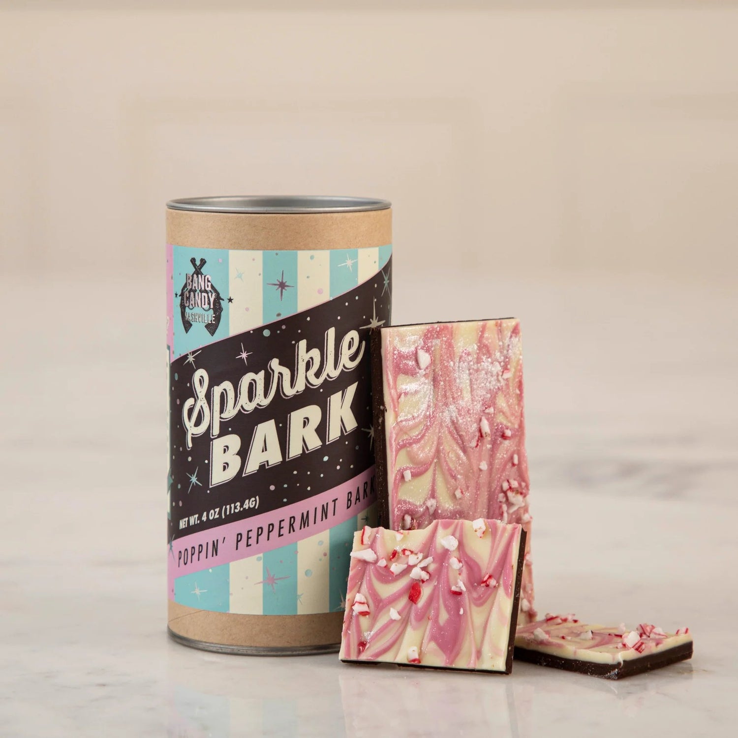 Sparkle Bark - Peppermint Bark - Bang Candy - Hester & Cook - Gaines Jewelers