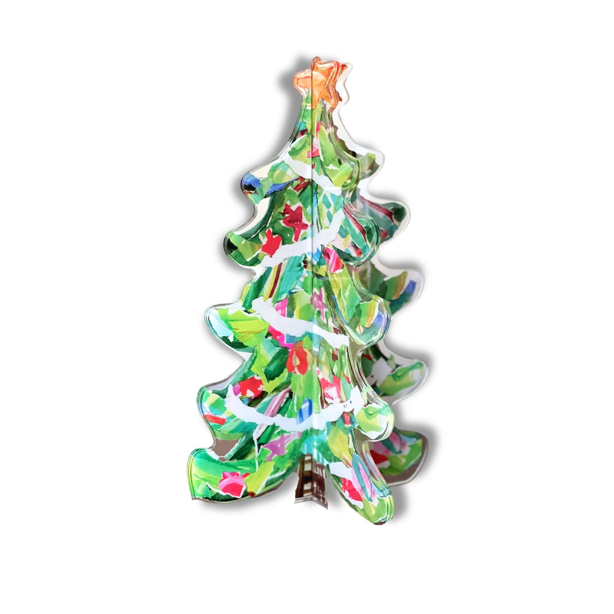 Sparkle Plenty 3 - D Acrylic Christmas Tree - Lauren Dunn - Gaines Jewelers
