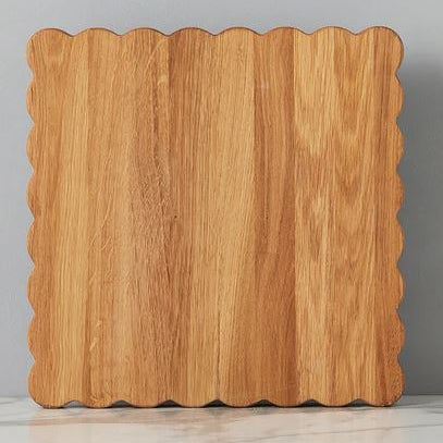 Square Scalloped Cutting Board, Large - Etu Home - Gaines Jewelers