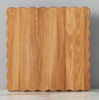 Square Scalloped Cutting Board, Large - Etu Home - Gaines Jewelers
