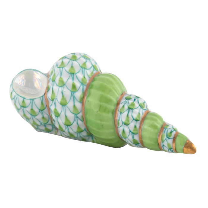 **Staircase Shell - Key Lime - Herend - Gaines Jewelers