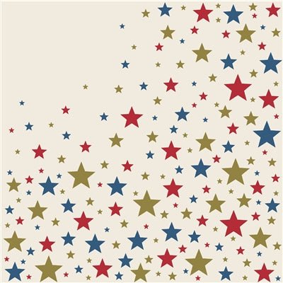 Star - Spangled Cocktail Napkin - Pack of 20 - Hester & Cook - Gaines Jewelers