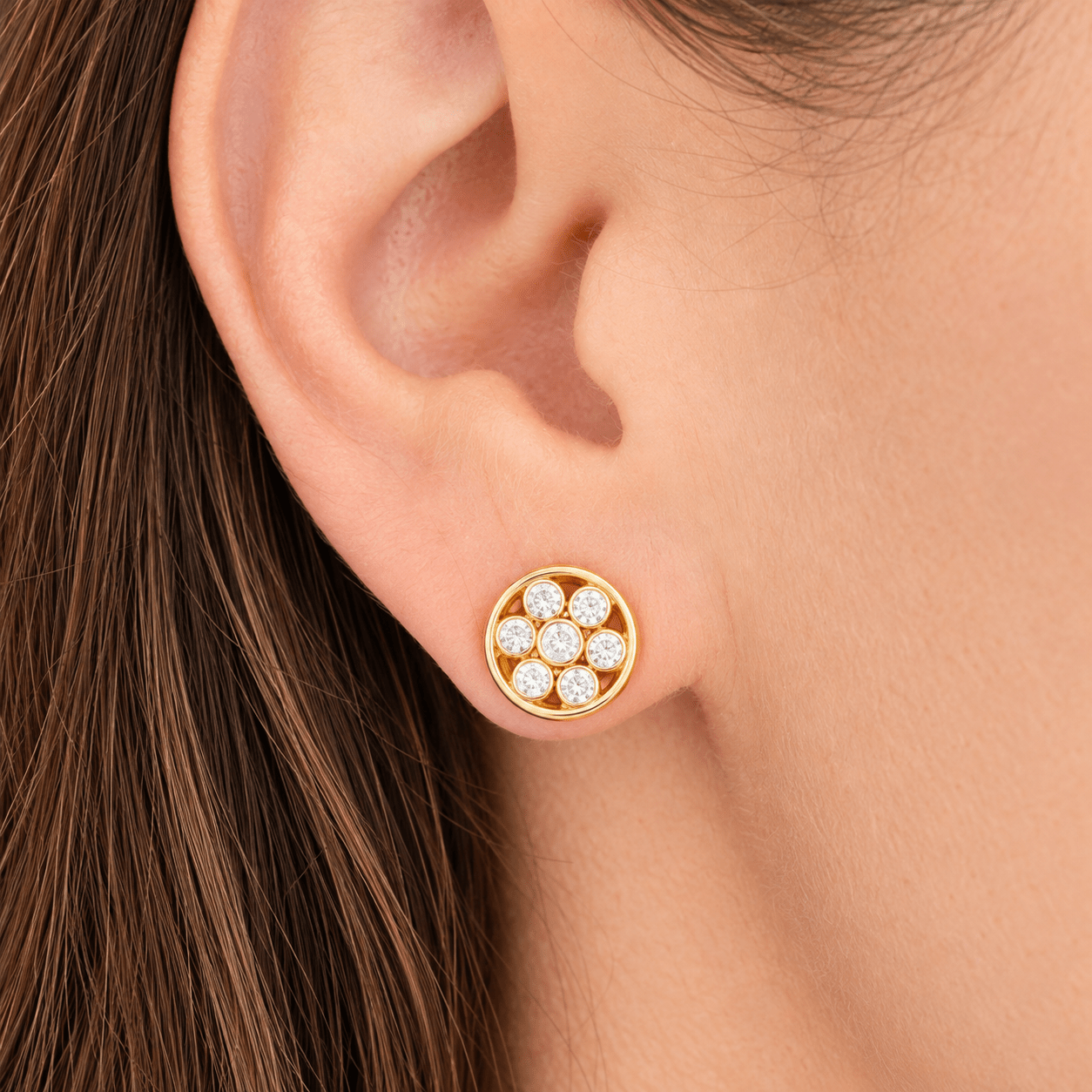 Stella Stud - 18K Plated -Lisi Lerch - Gaines Jewelers
