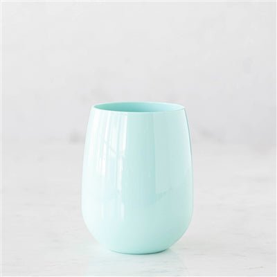 Stemless Wine 12 oz. - Seafoam - Hester & Cook - Gaines Jewelers