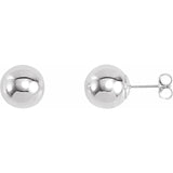 Sterling Silver 10 mm Ball Stud Earrings - Stuller - Gaines Jewelers