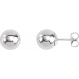 Sterling Silver 8 mm Ball Stud Earrings - Stuller - Gaines Jewelers