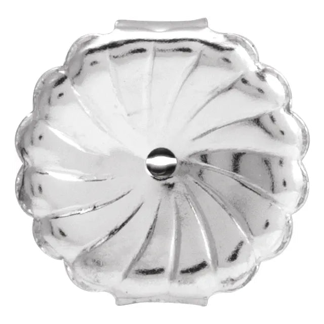 Sterling Silver 9.4 mm Single Heavyweight Friction Earring Back - Gaines Jewelers