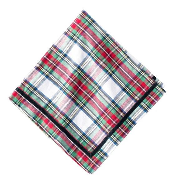 Stewart Tartan Velvet Trim Napkin - Juliska - Gaines Jewelers