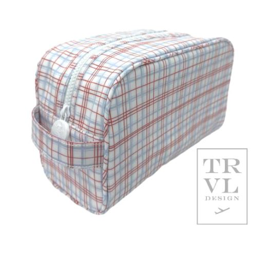 Stowaway - Toiletry Bag Classic Plaid Red - Gaines Jewelers
