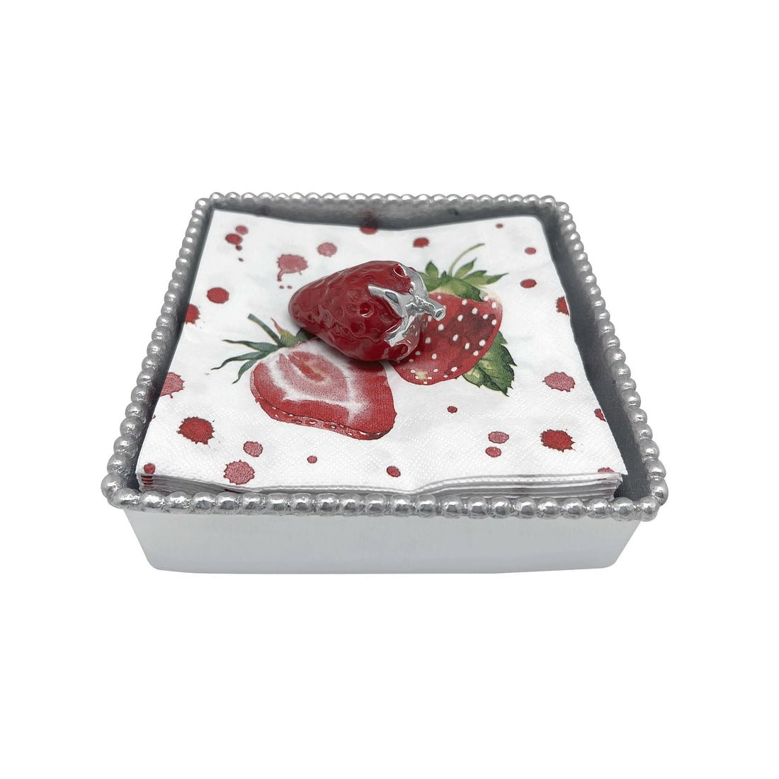 Strawberry Napkin Holder - Mariposa - Gaines Jewelers