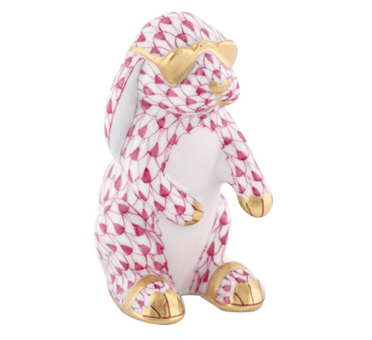 Sunny Bunny in Raspberry - Herend - Gaines Jewelers